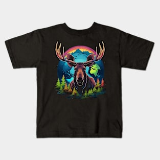 Moose Earth Day Kids T-Shirt